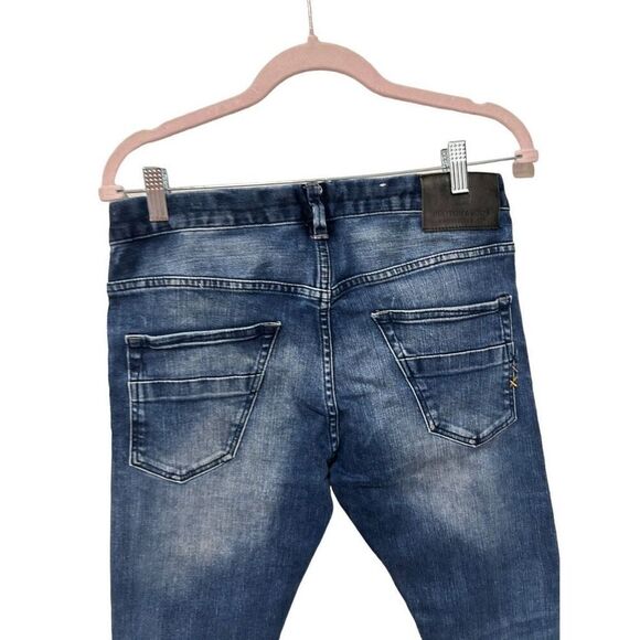 Scotch & Soda Five Pocket Whisker Detail Amsterdam Blauw Phaidon Jeans Size 28 - Picture 5 of 14